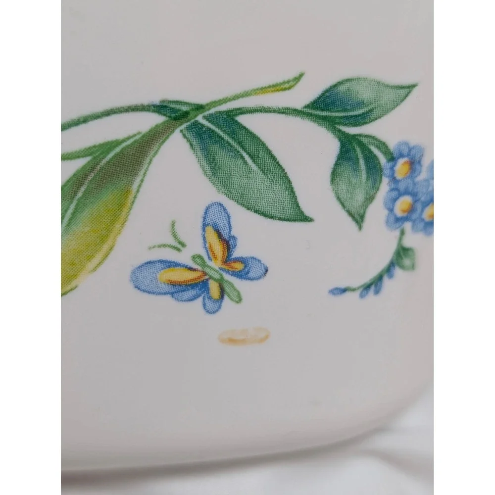 Vintage Corning Ware My Garden Casserole Dish A-1.5-B Pyrex Lid A7C Bakeware